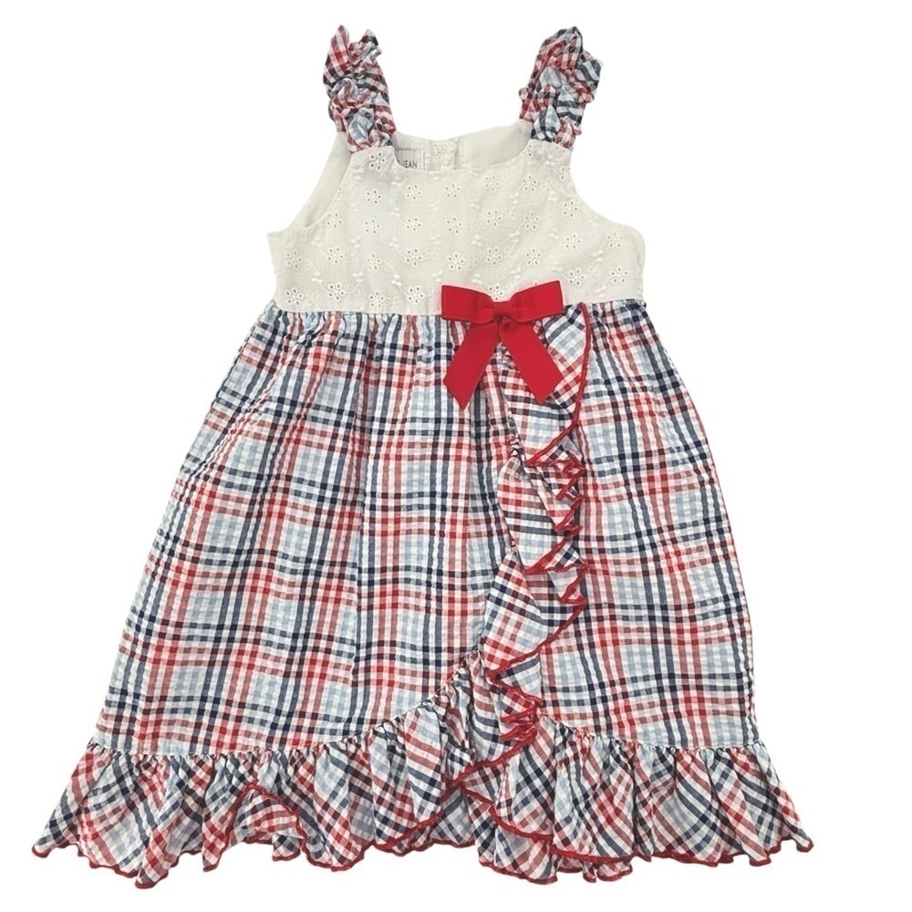 Bonnie Jean Girl’s 4T Summer Americana 100% Cotton Dress